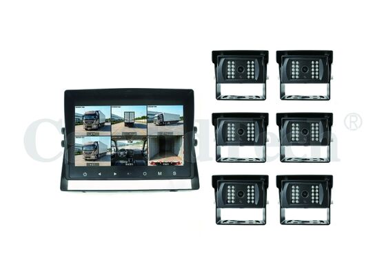 Buen precio Sistema de monitoreo de vehículos de inteligencia artificial de 6 canales con HD IPS LCD de 10,1 pulgadas y grabación de tarjetas SD de 512 GB para la seguridad de la flota en línea